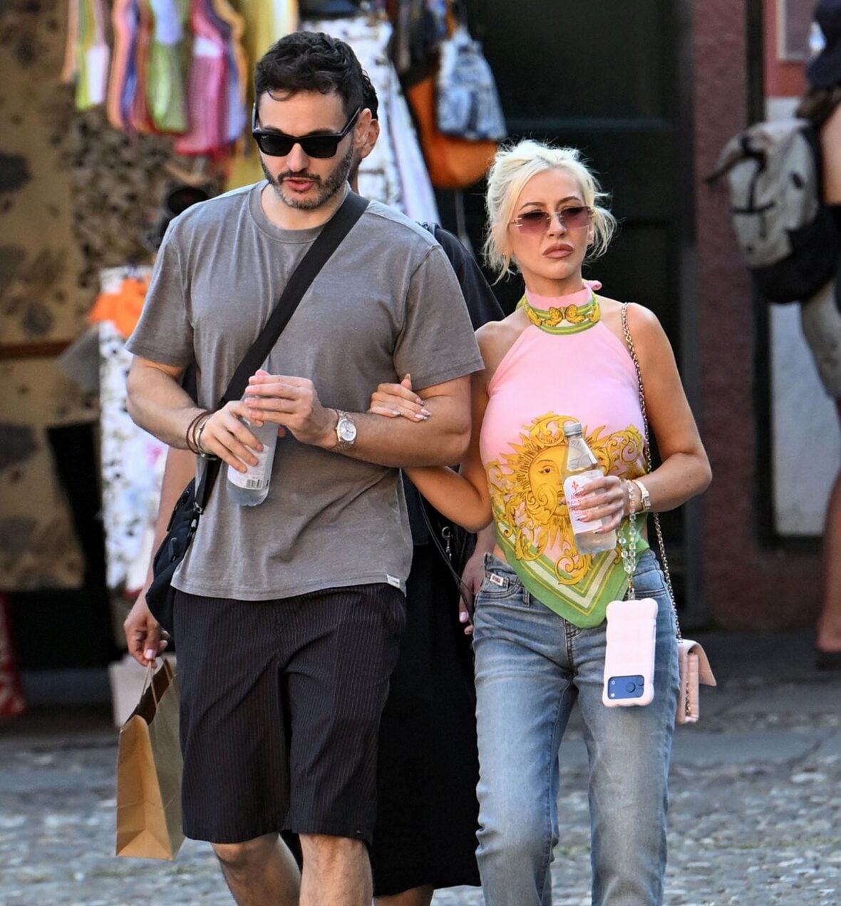 Christina Aguilera & Matthew Rutler on vacation in Italy
