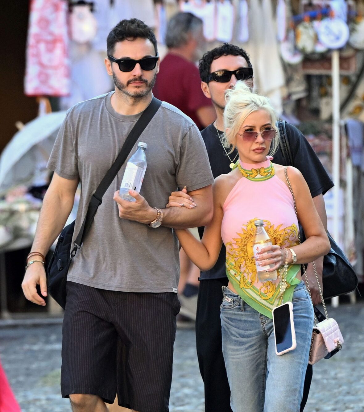 Christina Aguilera & Matthew Rutler on vacation in Italy