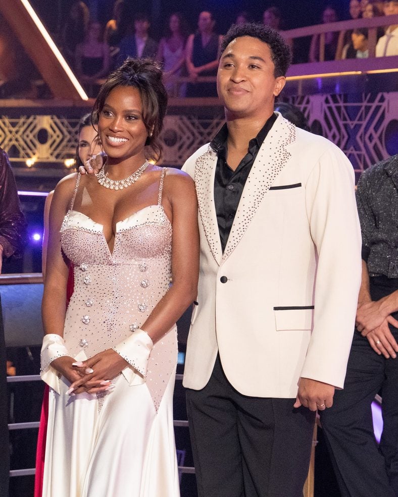 Still of Ciara Miller and Brandon Armstrong on DWTS premiere week