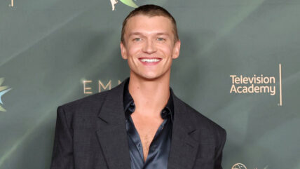 Connor Storrie arrives on the red carpet at the Creative Arts Emmys night 2