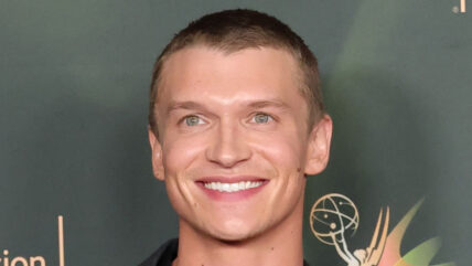 Connor Storrie buzzcut red carpet