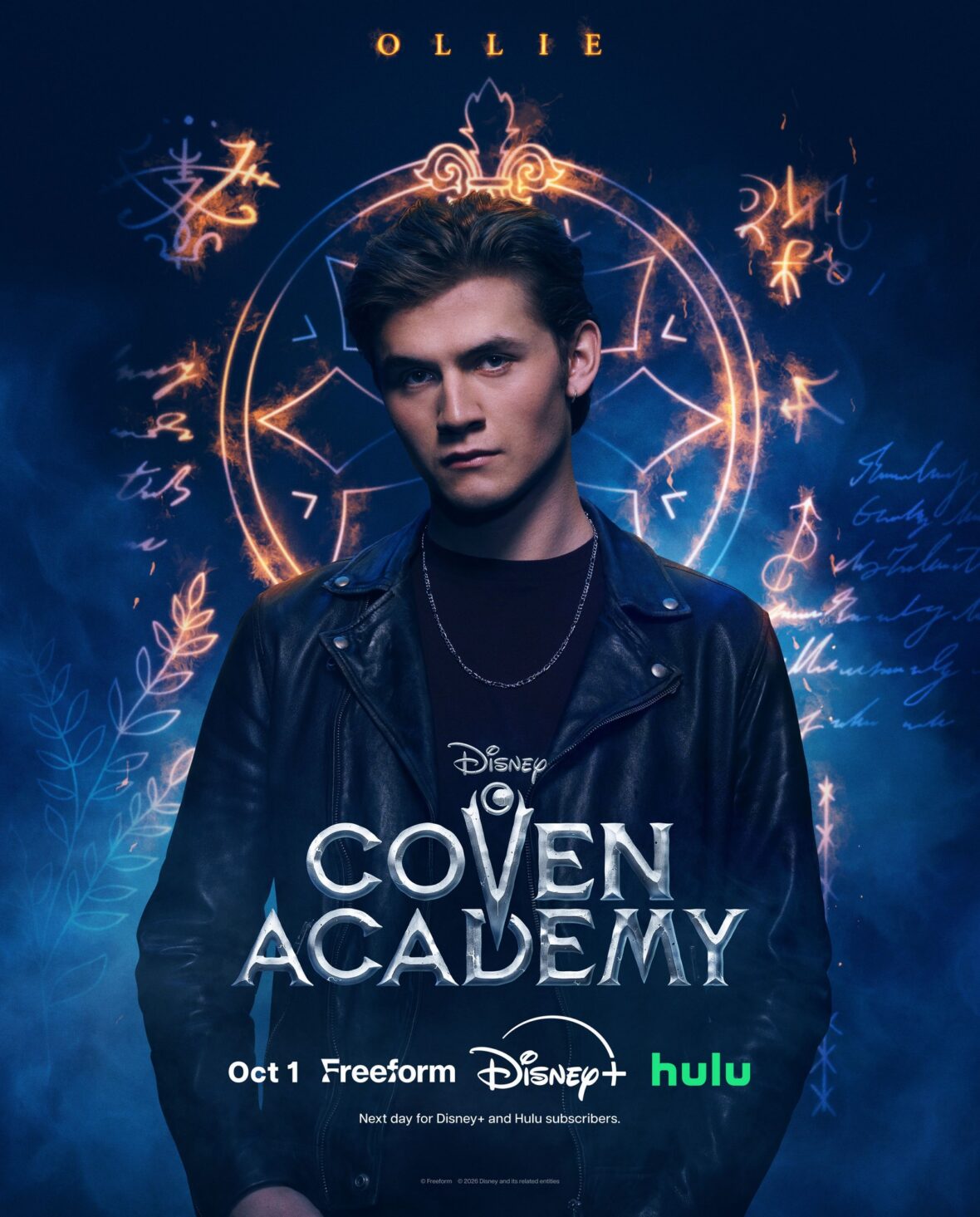 Character poster for Louis Thresher as Ollie in Coven Academy