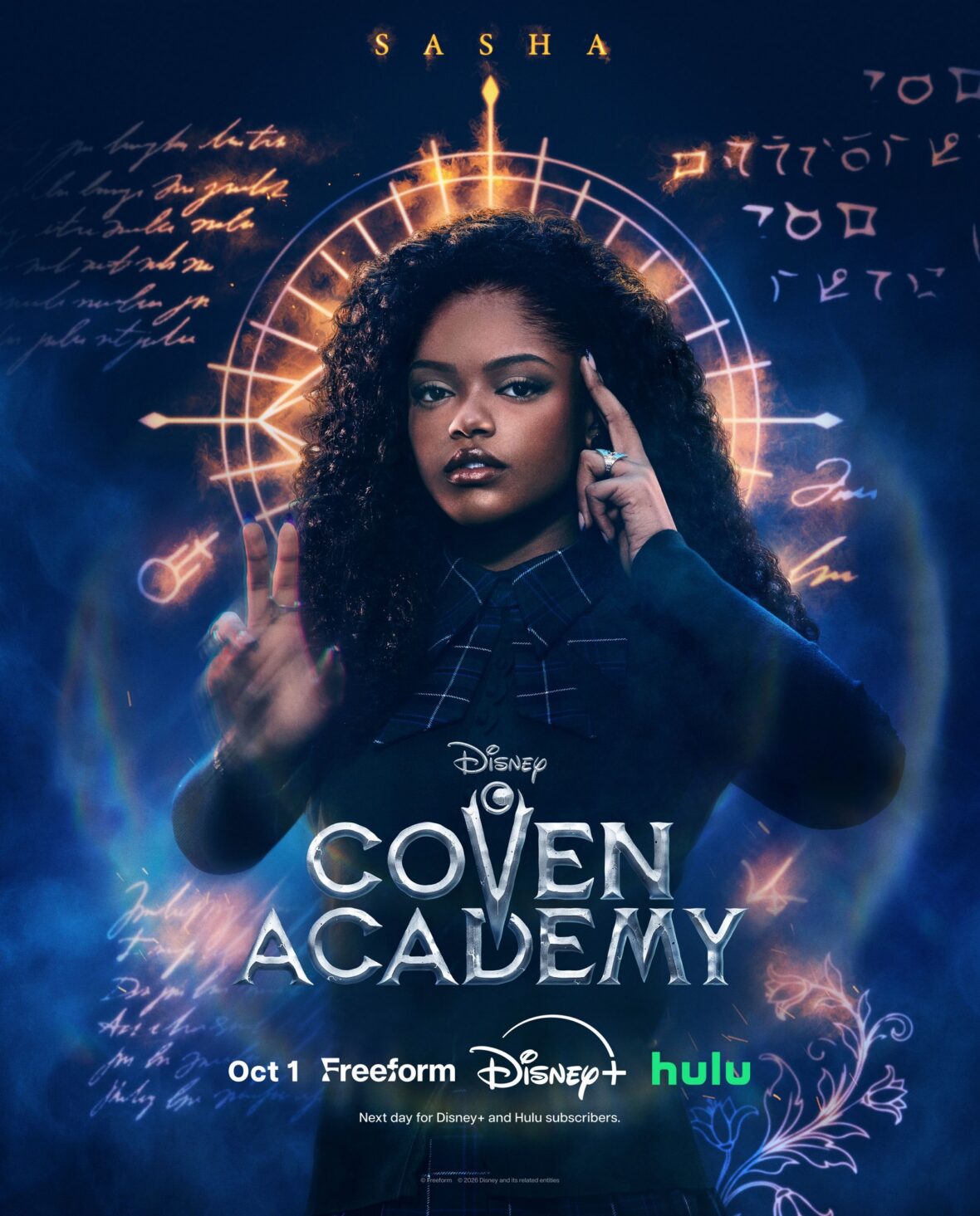Character poster for Jordan Leftwich as Sasha in Coven Academy