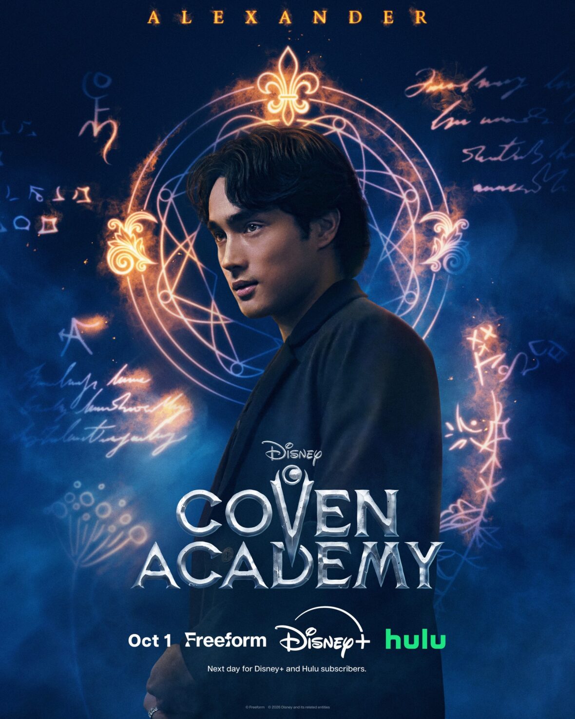 Character poster for Brendon Tremblay as Alexander in Coven Academy