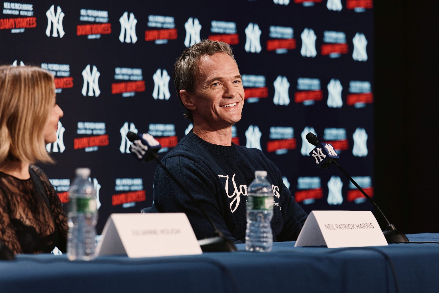 Neil Patrick Harris at a press conference announcing the Damn Yankees revival