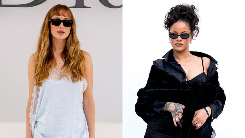 Celebs at Dior show at Paris Fashion Week