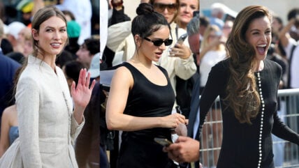 Celebs at Dior show at Paris Fashion Week