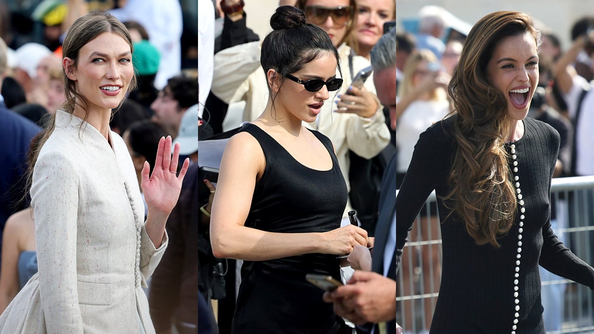 Celebs at Dior show at Paris Fashion Week