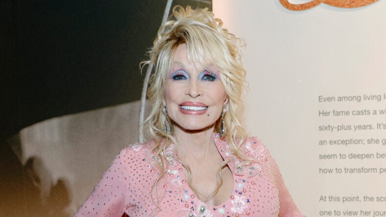 Dolly Parton attends the opening of Country Music Hall of Fame® and Museum's new exhibit 'Dolly Parton: Journey of a Seeker' at Country Music Hall of Fame and Museum