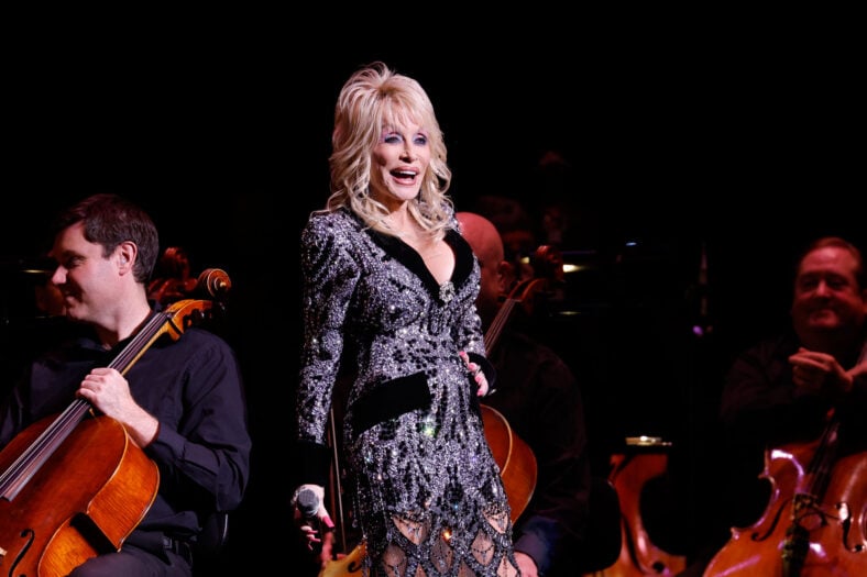 Dolly Parton at a red carpet appearance in 2025