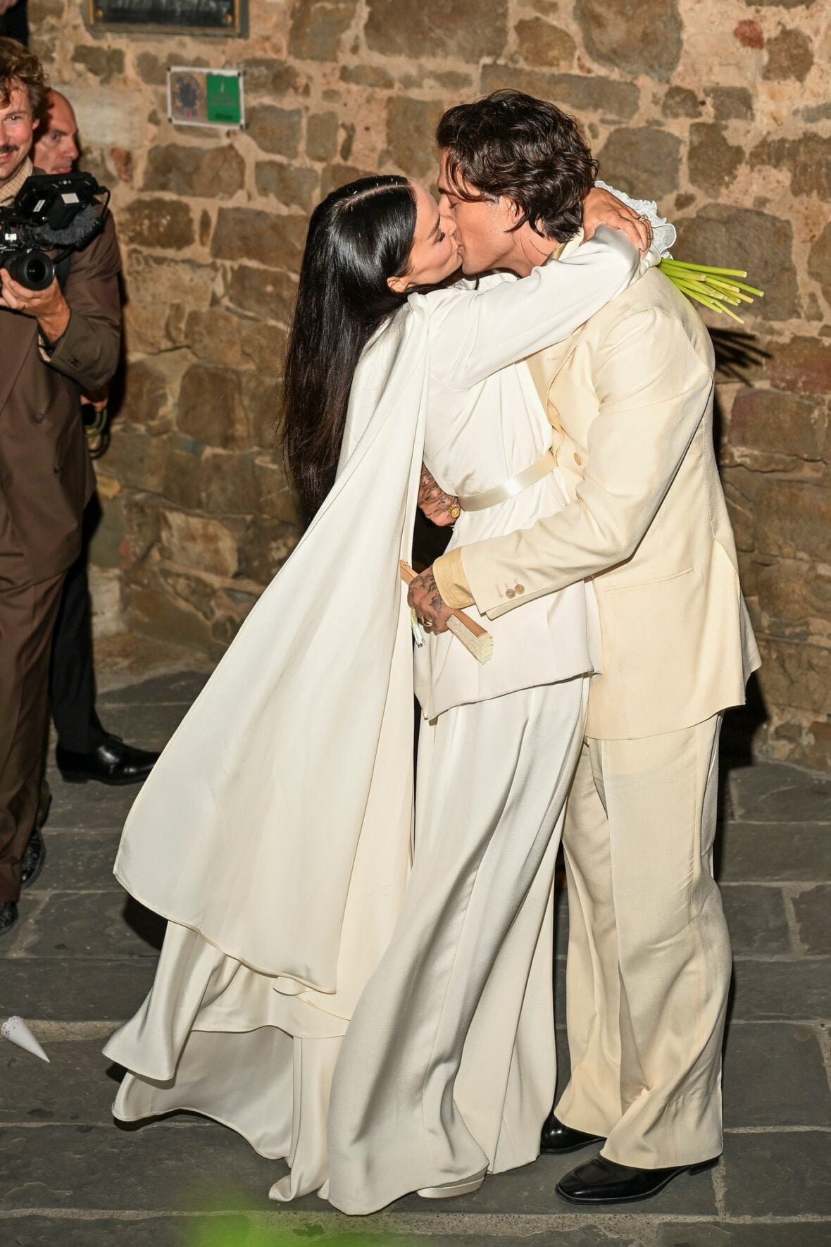 Dove Cameron and Damiano David at their wedding on Thursday (September 24) in Montalcino, Italy