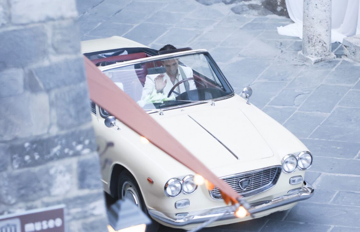 Dove Cameron and Damiano David at their wedding on Thursday (September 24) in Montalcino, Italy