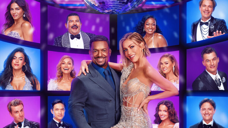 Alfonso Ribeiro and Julianne Hough featured center on DWTS season 35 key art