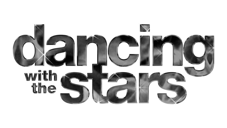 Dancing with the Stars logo in black and white