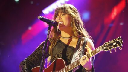 Ella Langley performing with guitar