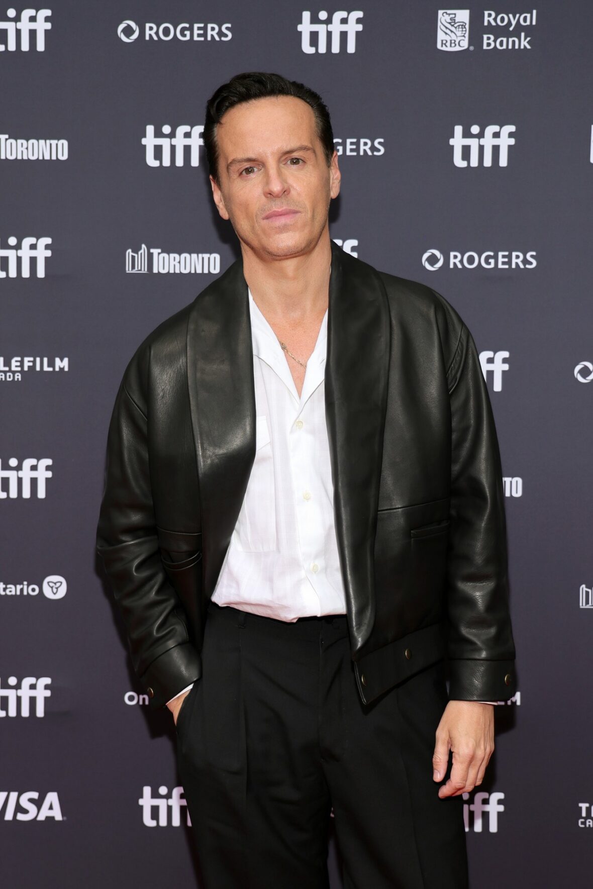 Andrew Scott poses at Elsinore TIFF premiere