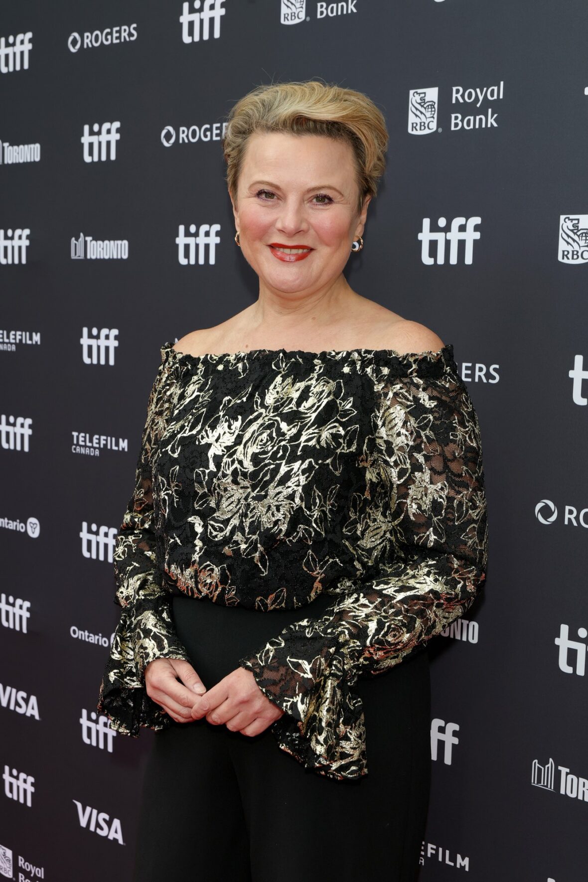 Monica Dolan poses at Elsinore TIFF premiere