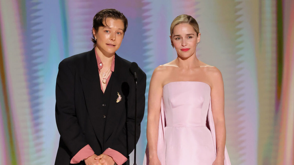 Emma Darcy and Emilia Clarke at Emmys