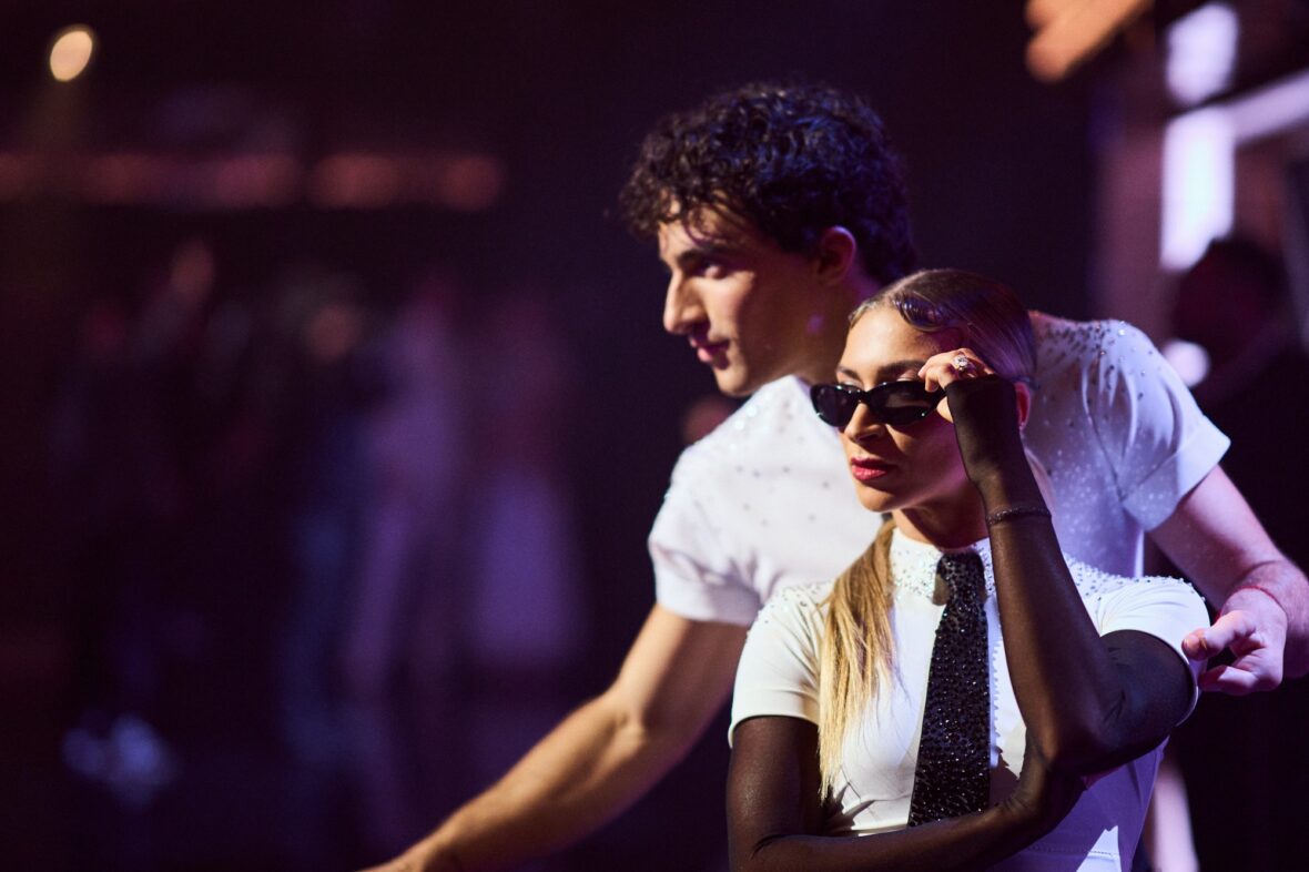 Ezra Frech and Daniella Karagech dance on Dancing With the Stars