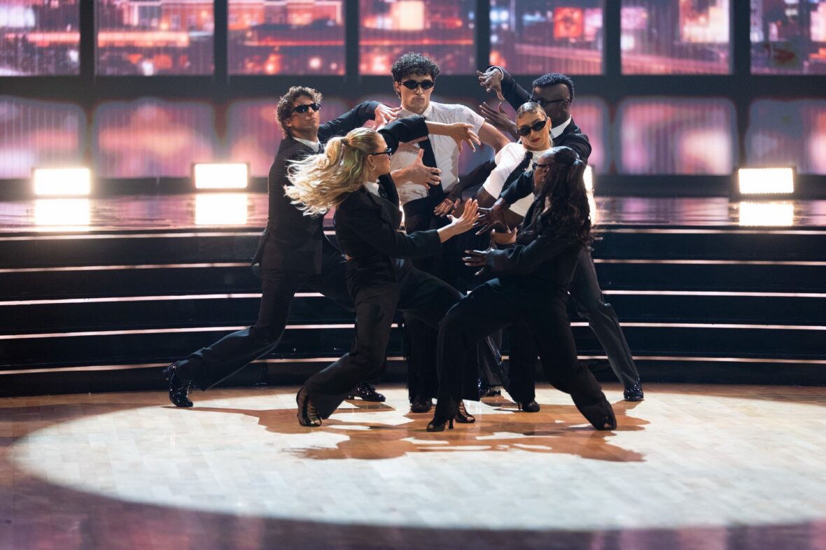 Ezra Frech and Daniella Karagech dance on Dancing With the Stars