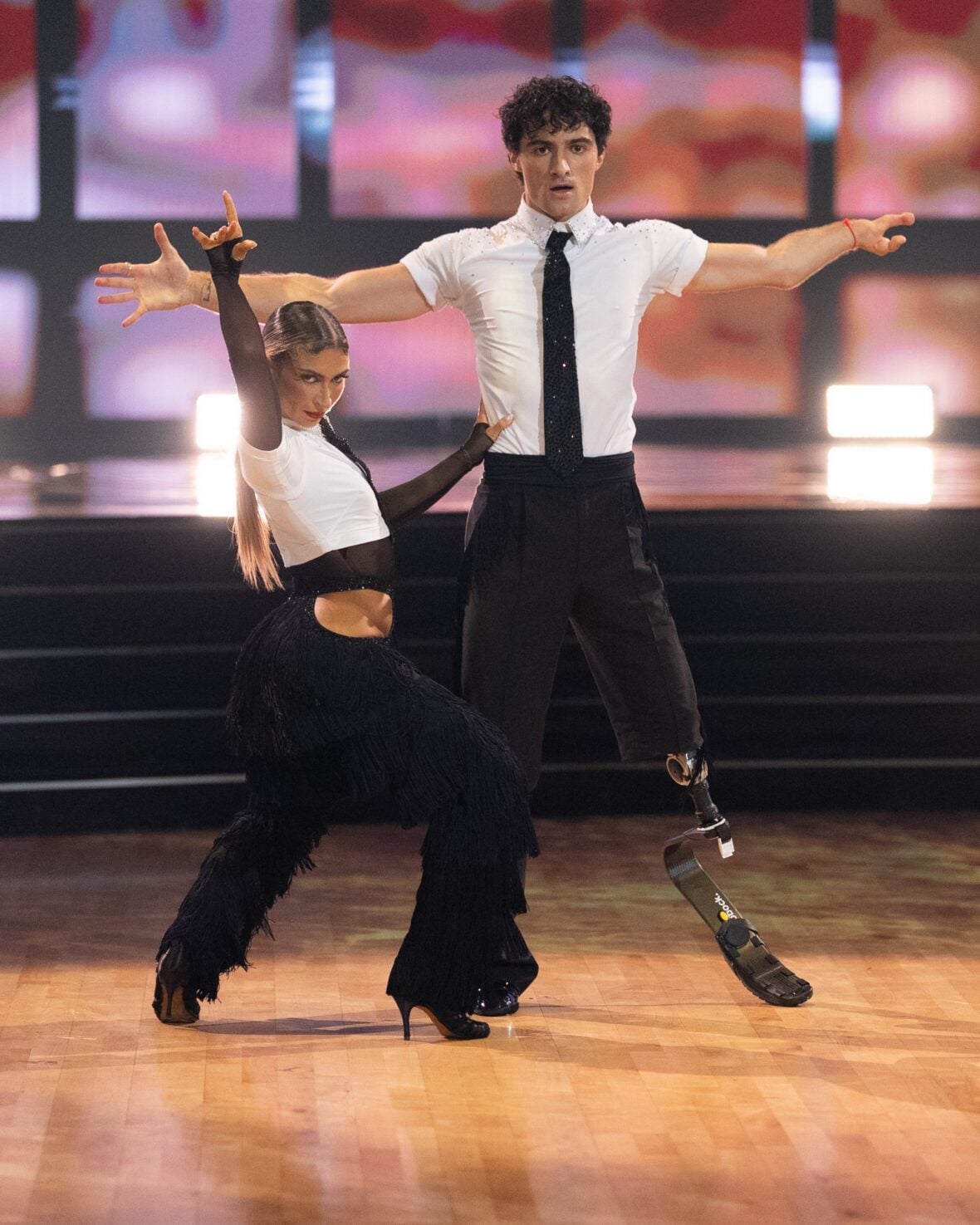 Ezra Frech and Daniella Karagech dance on Dancing With the Stars