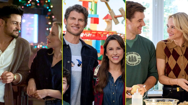 Stills from Hallmark movies airing for Christmas 2026