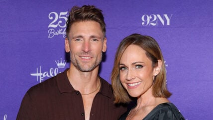 Andrew Walker and Nikki DeLoach on a red carpet