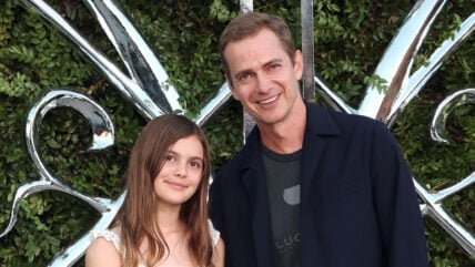 Briar Rose Christensen and Hayden Christensen attend the Lucas Museum of Narrative Art Opening Night on September 19, 2026 in Los Angeles, California.