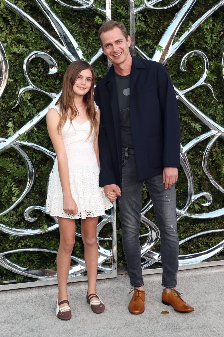 Briar Rose Christensen and Hayden Christensen attend the Lucas Museum of Narrative Art Opening Night on September 19, 2026 in Los Angeles, California.