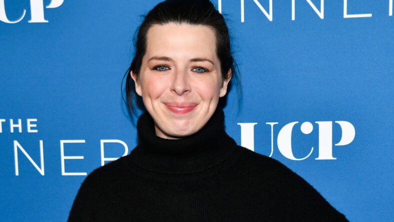 Heather Matarazzo in all black at an event.