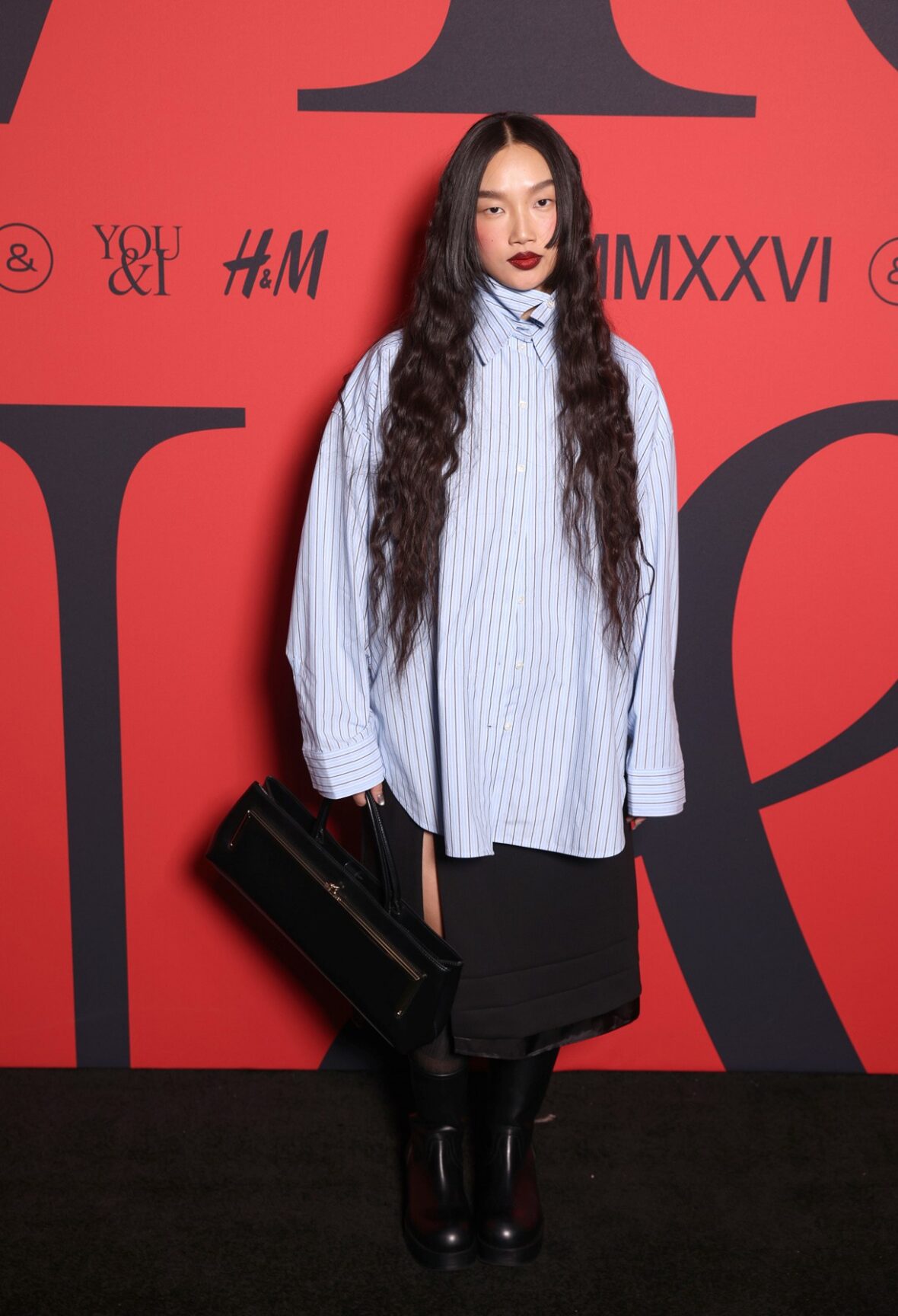 Celebs attend the H&M show at London Fashion Week