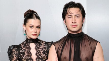 Hudson Williams and Katelyn Larson attend Vanity Fair Oscars party