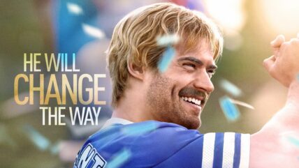 David Corenswet featured on the poster for new movie Mr Irrelevant