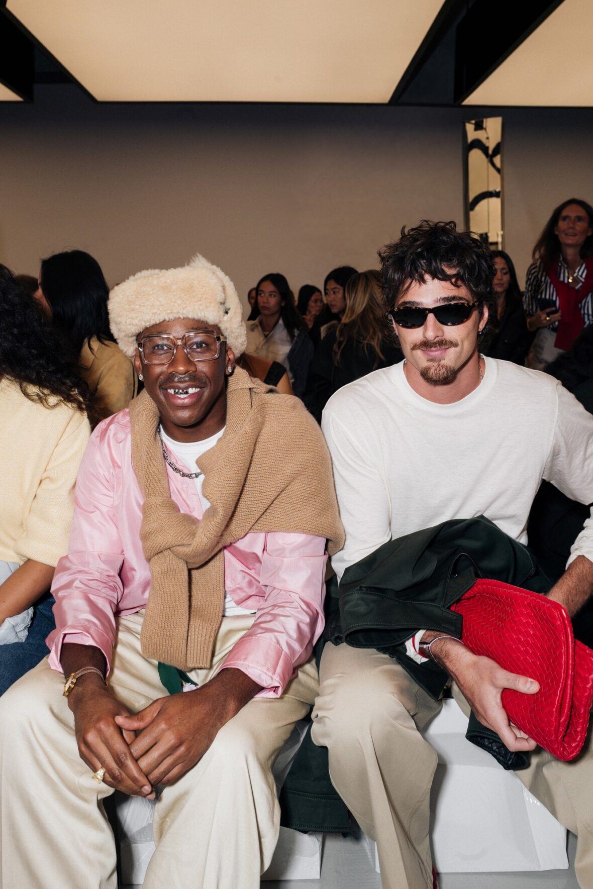 Bottega Veneta Fashion Show guests from the Milan Fashion Week show on September 26, 2026