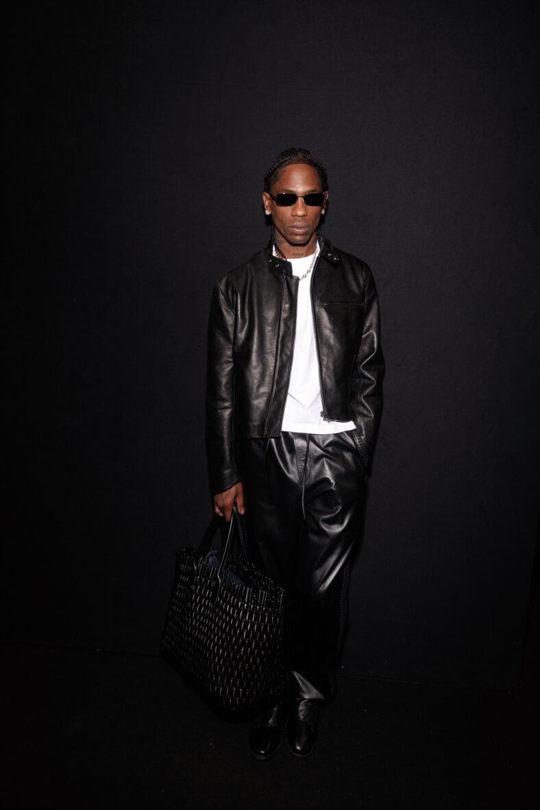 Travis Scott at the Bottega Veneta show