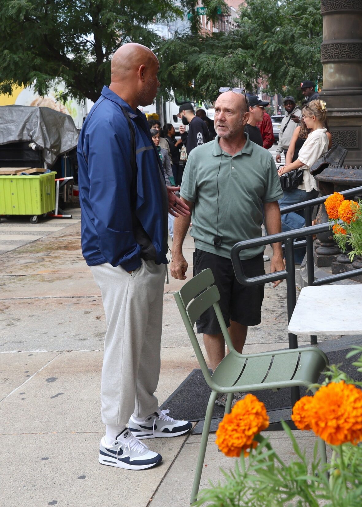 Rick Brunson on set of Law & Order: SVU