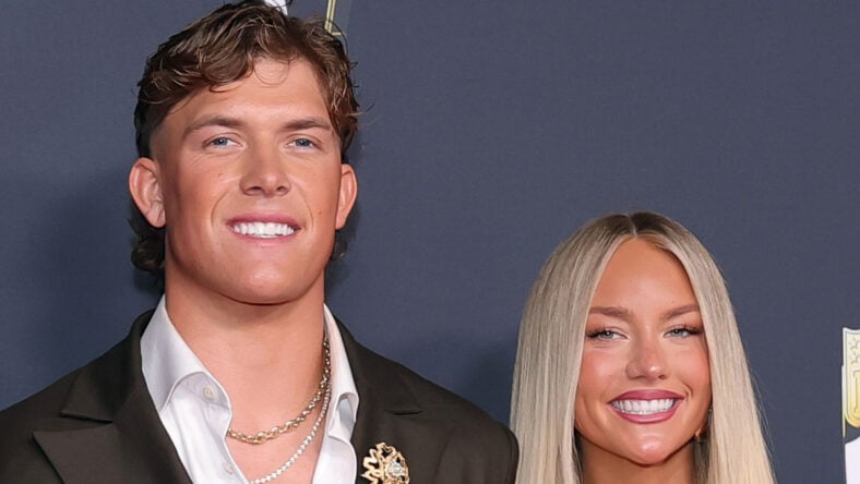 Jaxson Dart and Marissa Ayers in 2026 stock image