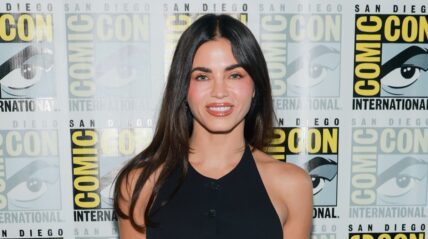 Jenna Dewan smiling in black