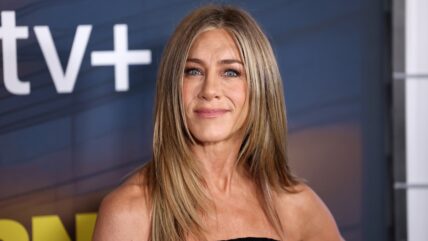 Jennifer Aniston smiling on red carpet