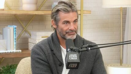 Jennifer Aniston supports Jim Curtis at book event