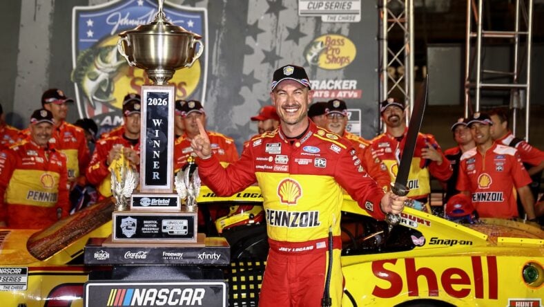 Joey Logano, driver of the #22 Shell Pennzoil Ford
