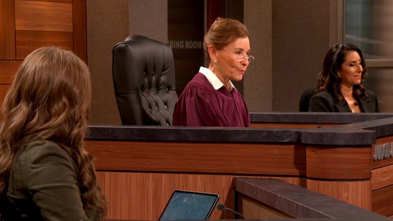 Judge Judy presiding over court in Judy Justice season 4 still.