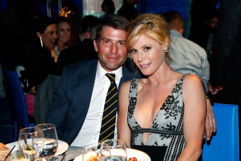 Julie Bowen posing with ex-husband Scott Phillips