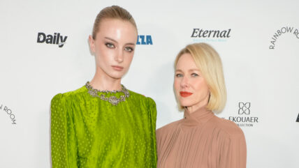 Kai Schreiber and Naomi Watts pose at the Daily Front Row Media Awards