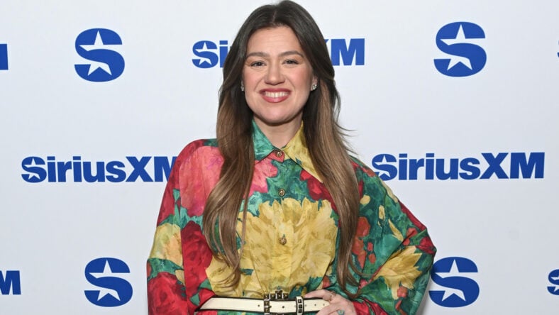 Kelly Clarkson at a SiriusXM event.