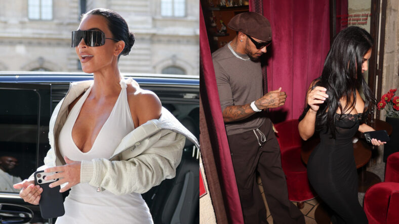 Kim Kardashian & Lewis Hamilton are in Paris