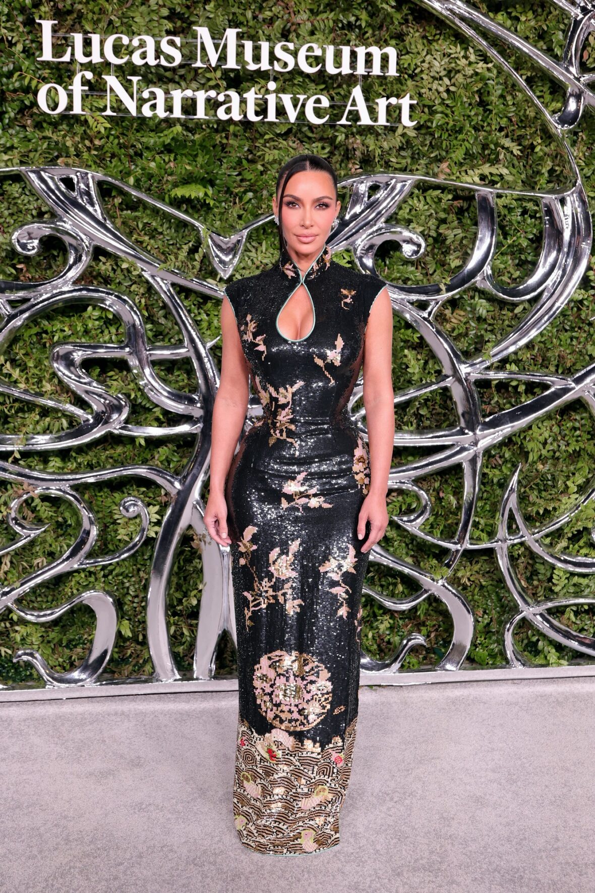 Kim Kardashian attends the Lucas Museum Of Narrative Art Opening Night