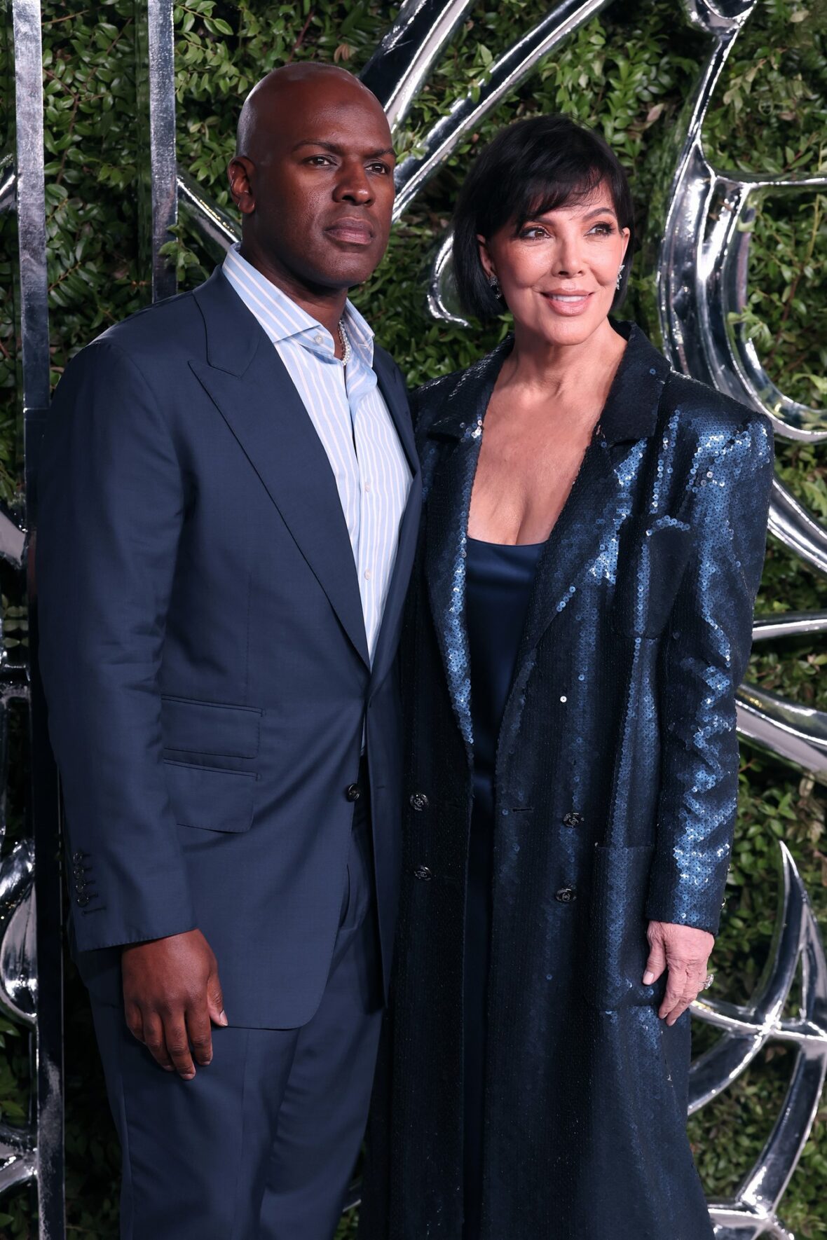 Corey Gamble and Kris Jenner attend the Lucas Museum Of Narrative Art Opening Night