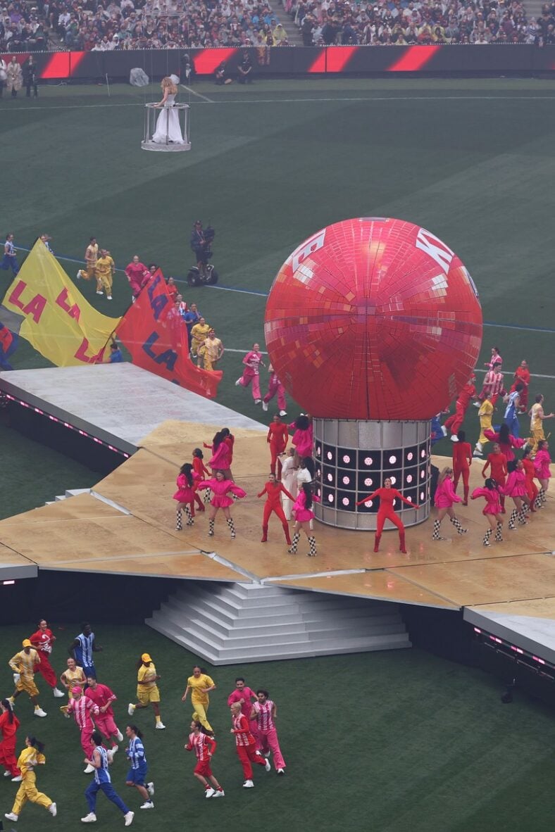 Kylie Minogue performs at the 2026 AFL Grand Final.
