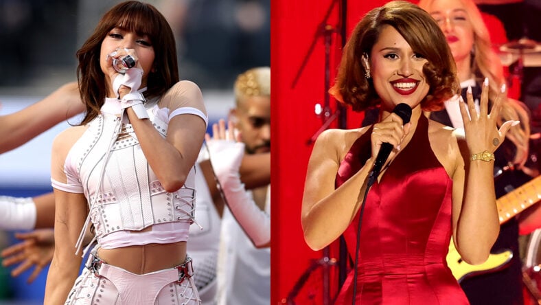 Side by side photo of LISA and RAYE